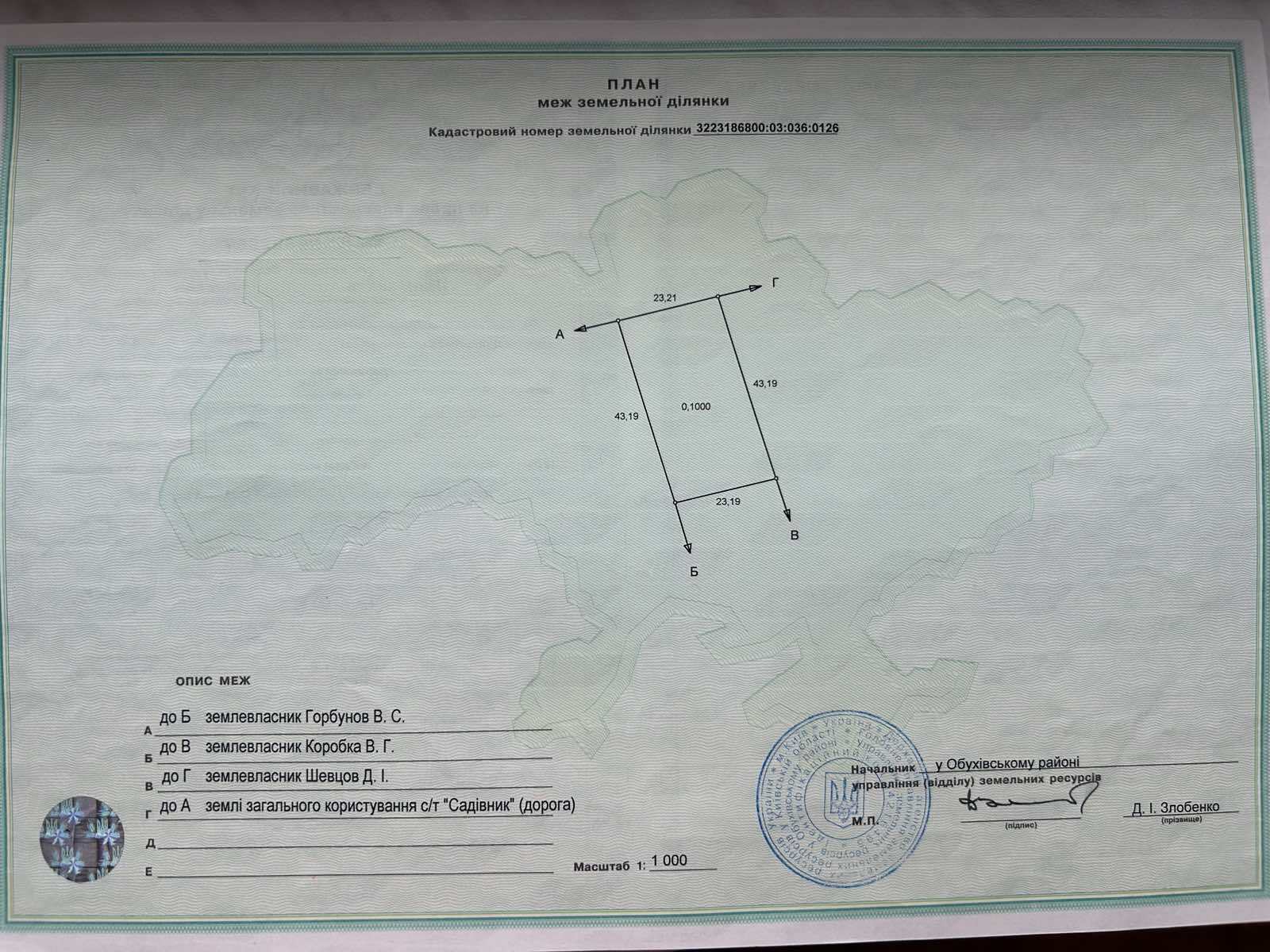 Продажа участка для растениеводства 10 соток