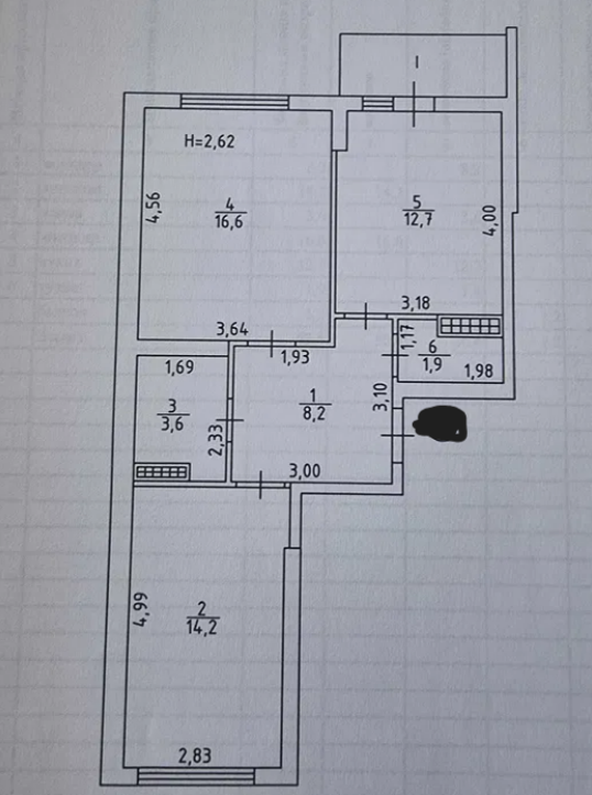 Продажа 2-комнатной квартиры 59 м², Академика Воробьёва ул.