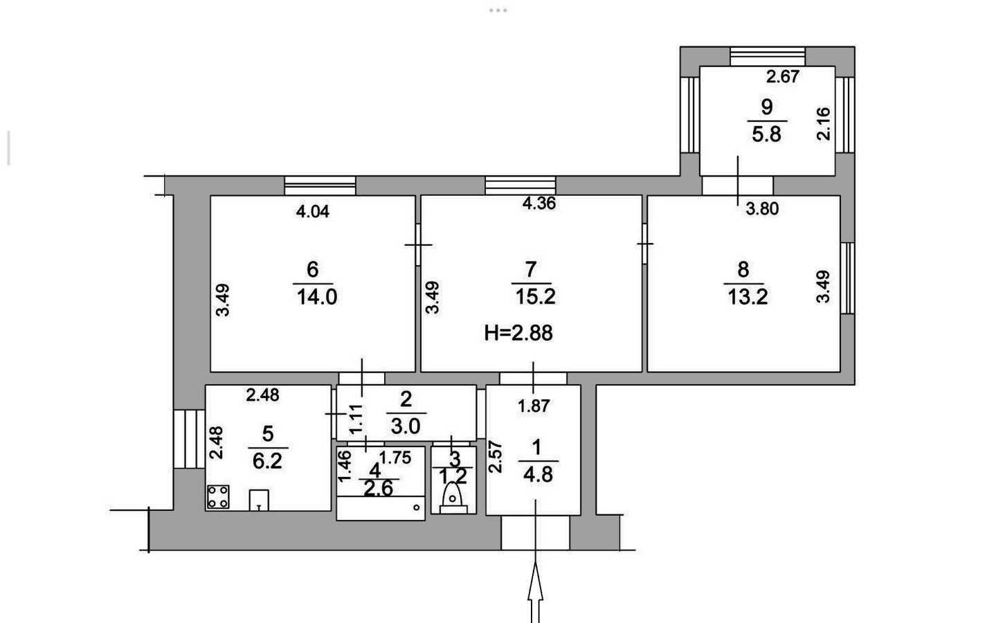 Продажа 3-комнатной квартиры 66 м², Юрия Поправки ул., 13