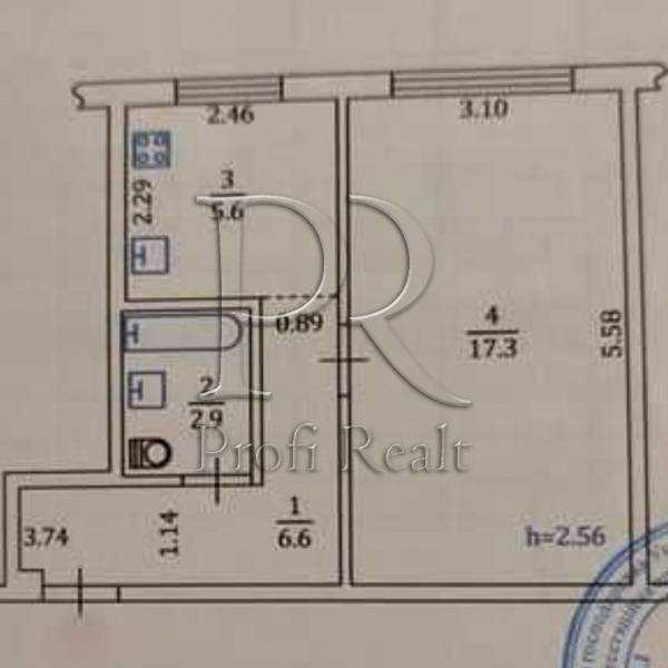 Продажа 1-комнатной квартиры 33 м², Николая Василенко ул., 13А