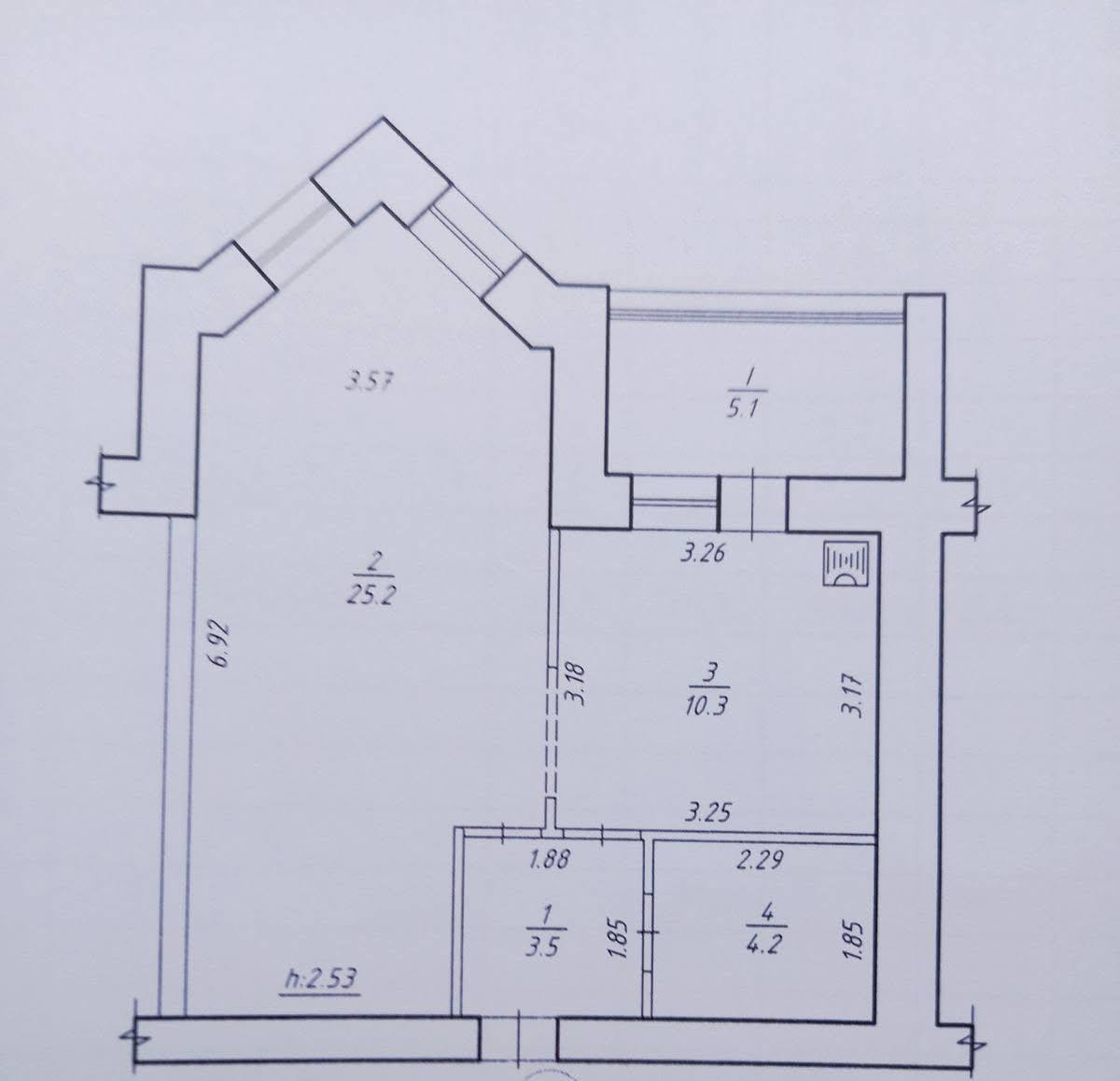 Продажа 1-комнатной квартиры 48.3 м², Прокофьева ул.