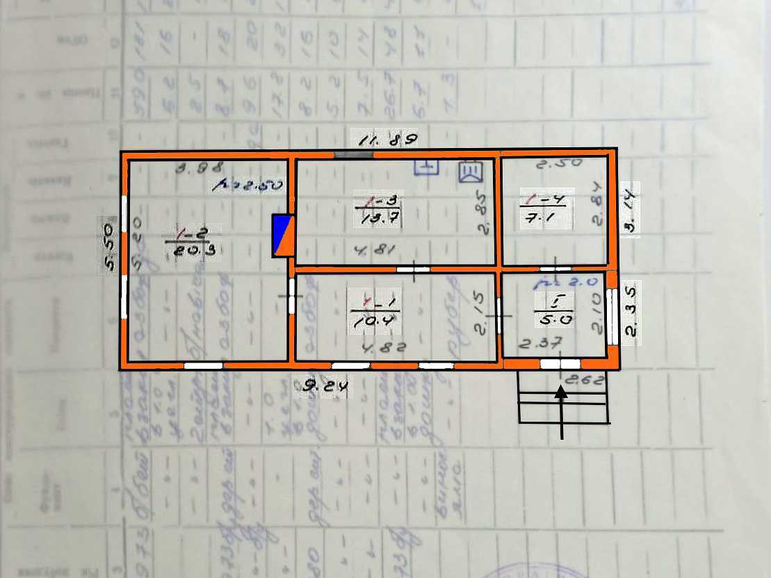 Продажа дома 56 м², центральная