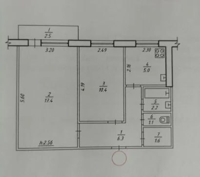 Продаж 2-кімнатної квартири 46.5 м², Праці вул.