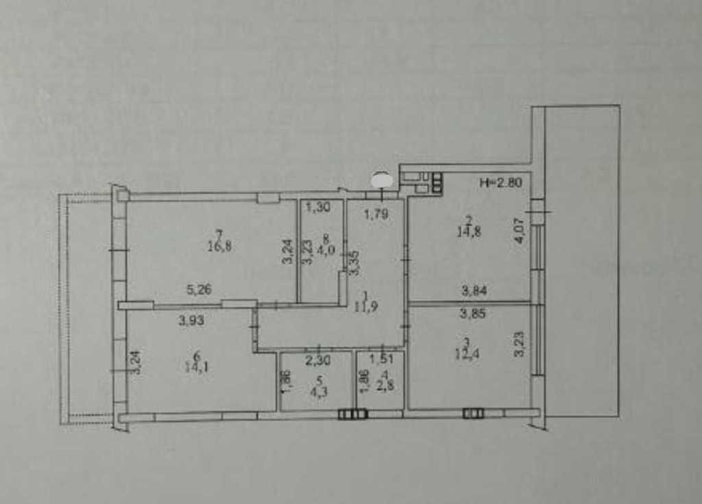 Продажа 2-комнатной квартиры 88 м², Набережно-Рыбальская ул., 9