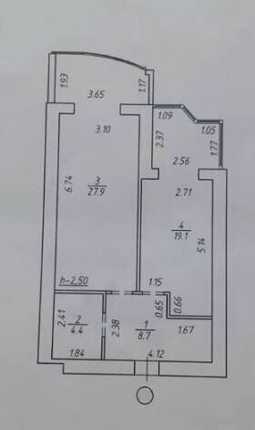 Продажа 1-комнатной квартиры 59 м², Харьковская ул.