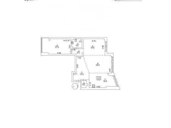 Продажа 2-комнатной квартиры 101 м², Николая Бажана просп., 10