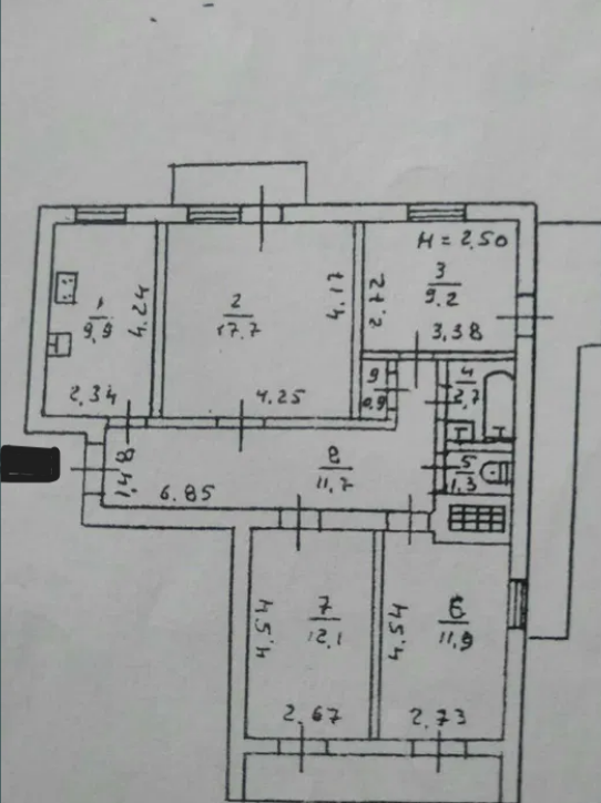 Продажа 4-комнатной квартиры 99 м², Посмитного ул.