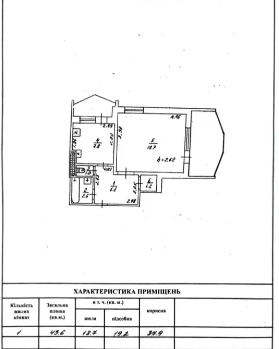 Продаж 1-кімнатної квартири 44 м², Варненська вул.