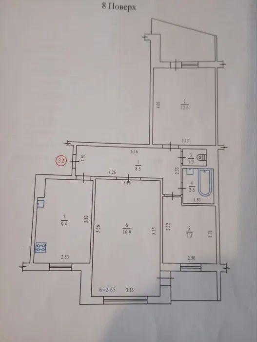 Продажа 3-комнатной квартиры 66 м², Головко ул.