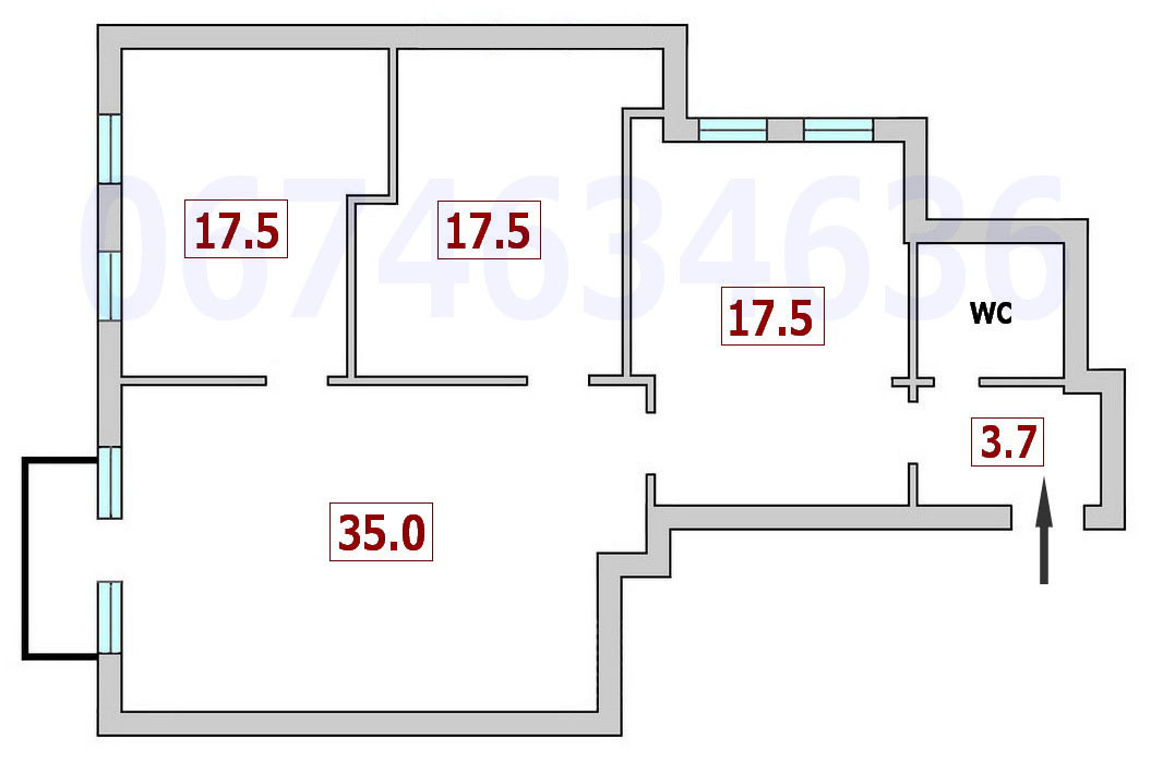 Аренда офиса 105 м², Большая Васильковская ул., 49