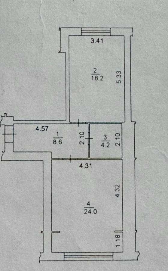 Продажа 1-комнатной квартиры 55 м², Леси Украинки ул., 14