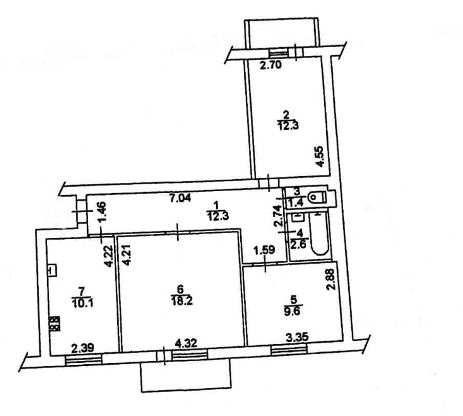 Продажа 3-комнатной квартиры 68.8 м², Російська, 47