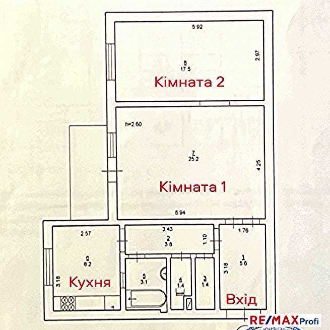 Продаж 2-кімнатної квартири 67 м², Лютеранська вул., 8