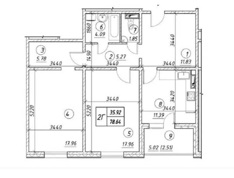 Продажа 2-комнатной квартиры 79 м², Ревуцкого ул., 54А