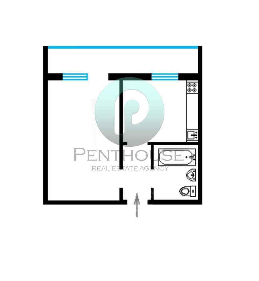 Аренда 1-комнатной квартиры 32 м², Милютенко ул., 5А