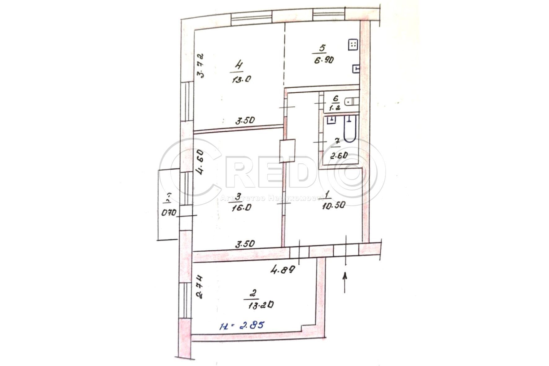 Продаж 3-кімнатної квартири 64.1 м², Петра Калнишевського вул.
