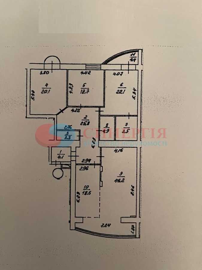 Аренда 4-комнатной квартиры 176 м², Тургенєвська, 49