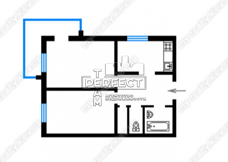 Продажа 2-комнатной квартиры 51 м², Бориспольская ул., 28Б