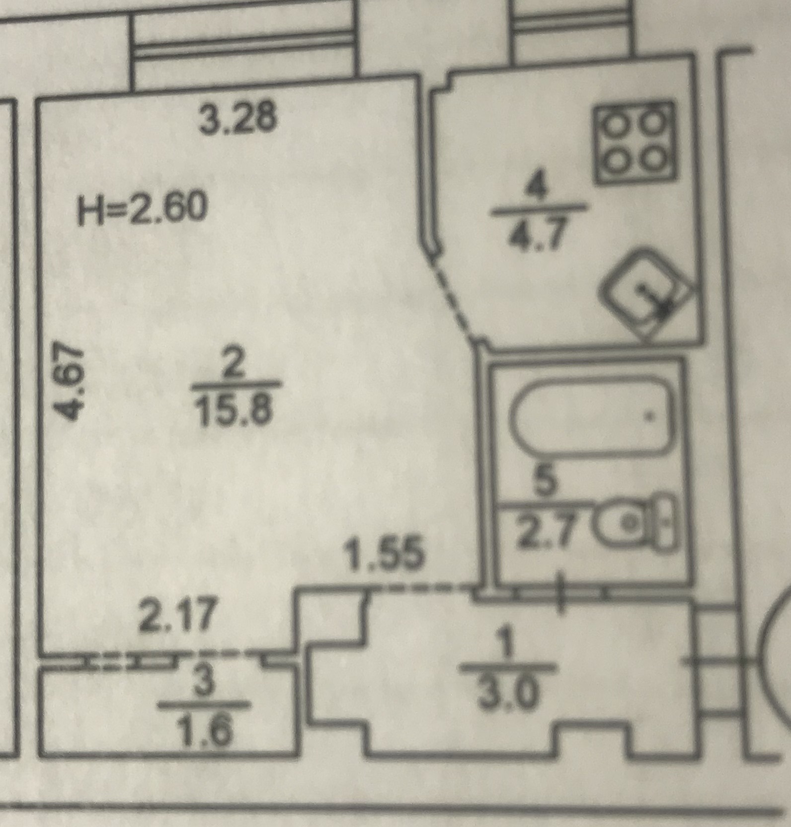 Продажа 1-комнатной квартиры 30.2 м², Дегтяревская ул., 55