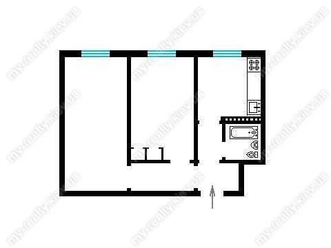 Продажа 2-комнатной квартиры 44.7 м², Свободы просп., 28А