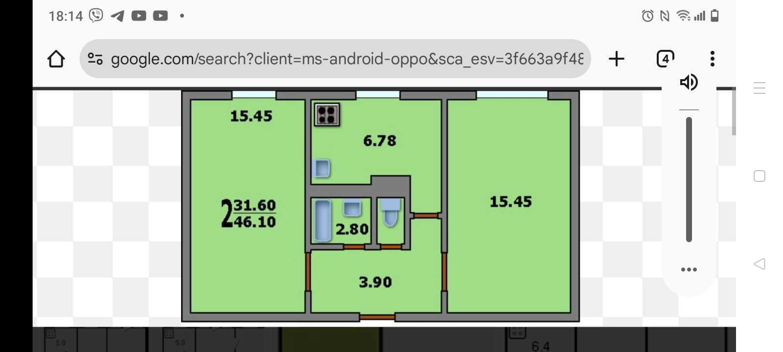 Оренда 2-кімнатної квартири 46 м², Ігоря Турчина вул., 17