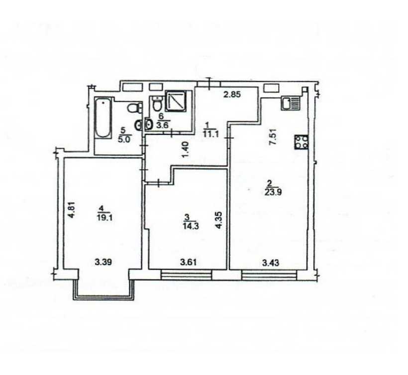 Продажа 2-комнатной квартиры 77 м², Николая Пимоненко ул., 19