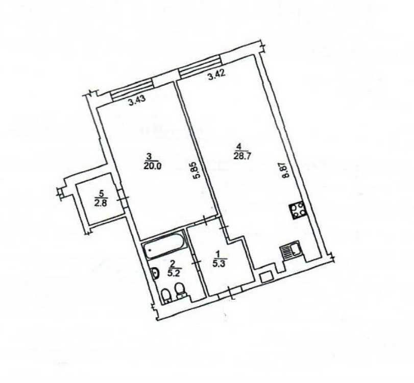 Продажа 1-комнатной квартиры 62 м², Николая Пимоненко ул., 19