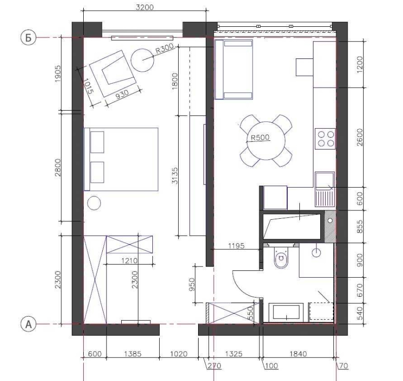 Продажа 1-комнатной квартиры 46 м², Люстдорфская дор., 1