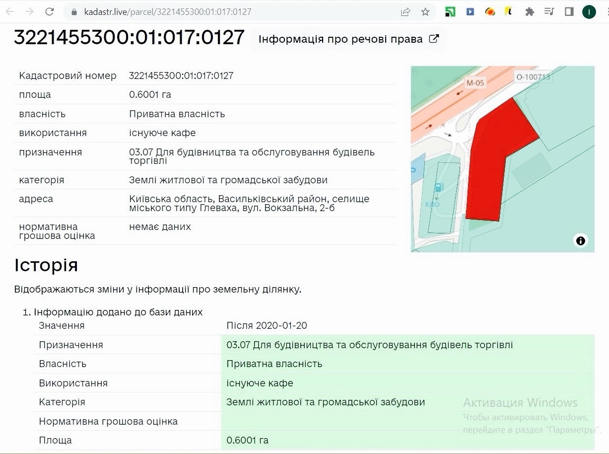 Продажа участка для строительства торговых центров 60 соток