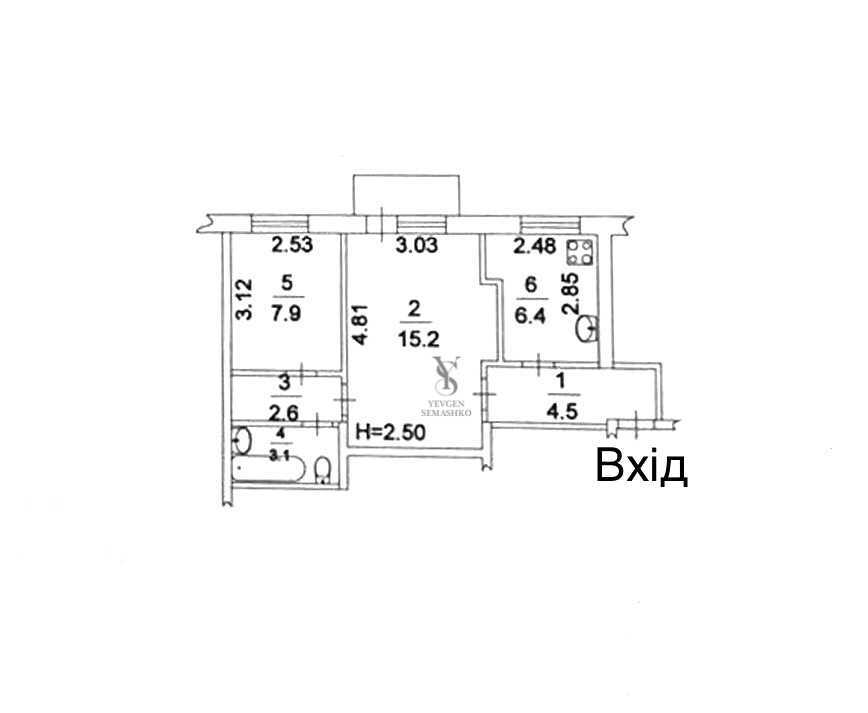 Продаж 2-кімнатної квартири 41 м², Каунаська вул., 6/1