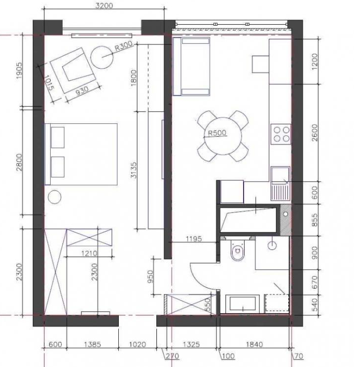 Продаж 1-кімнатної квартири 41 м², Перлинна вул.