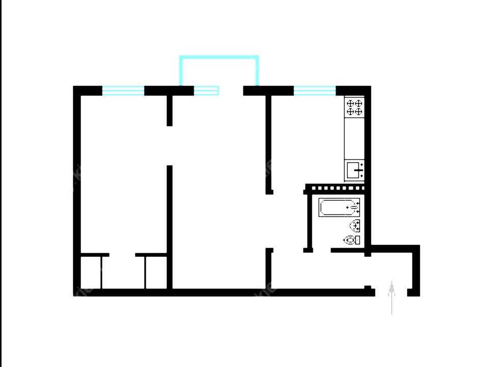 Продажа 2-комнатной квартиры 45.4 м², Академика Туполева ул., 17Д