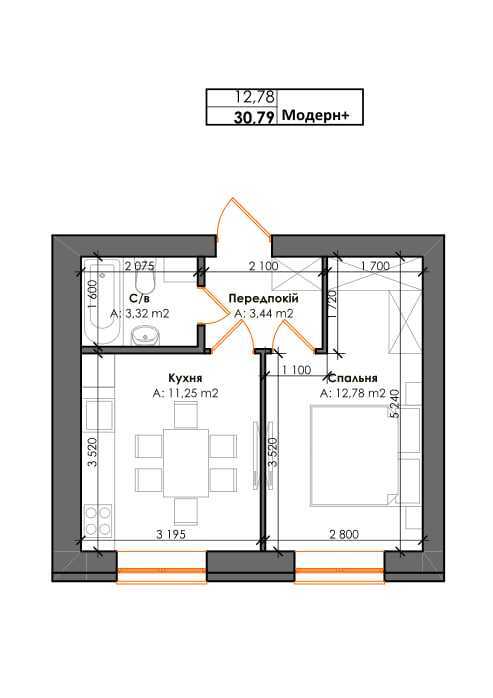 Продажа 1-комнатной квартиры 31 м², Институтская ул., 5