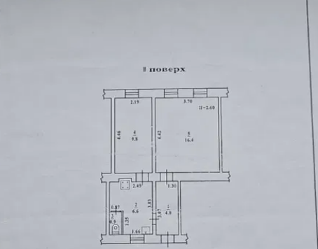 Продажа 2-комнатной квартиры 37 м², Вокзальный пер.