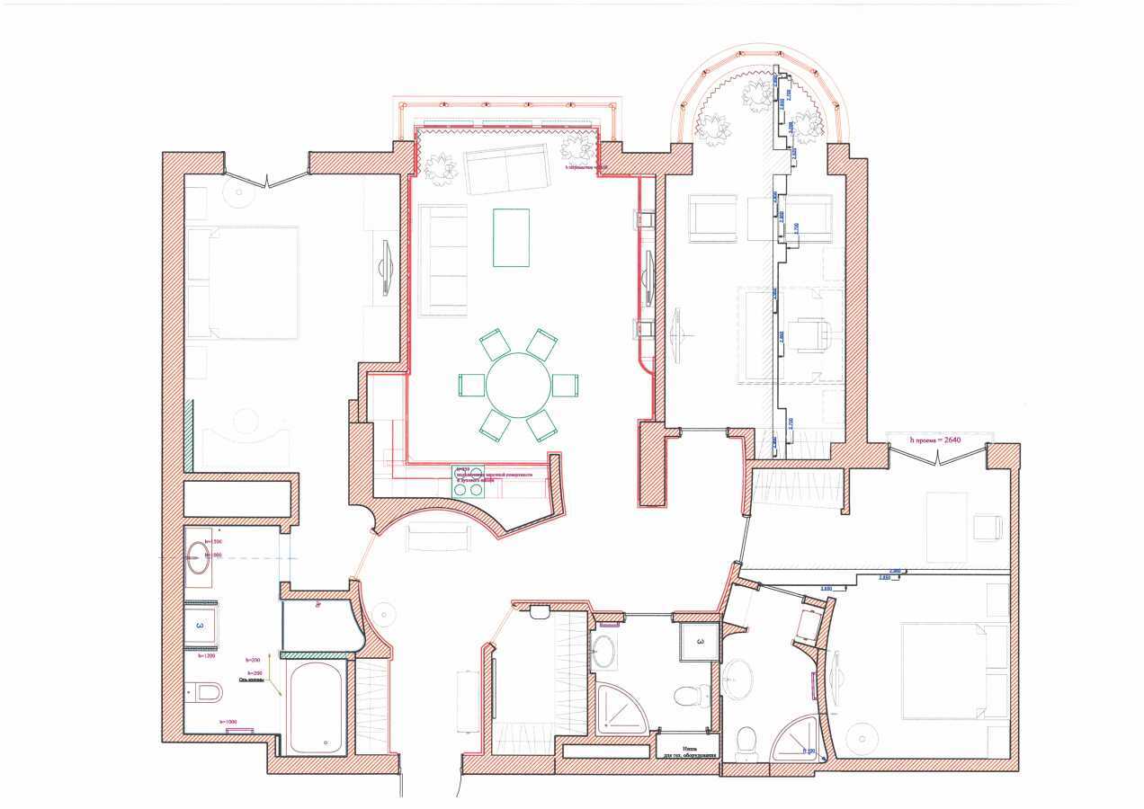 Оренда 4-кімнатної квартири 144.9 м², Інститутська вул., 18