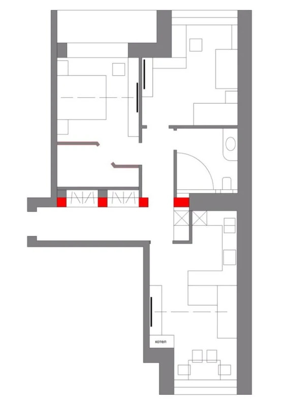 Продажа 2-комнатной квартиры 75 м²