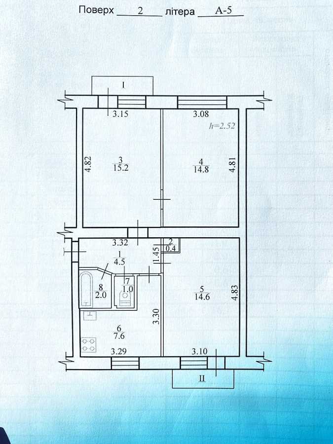 Продажа 3-комнатной квартиры 62 м², Валентина Серова ул., 30А