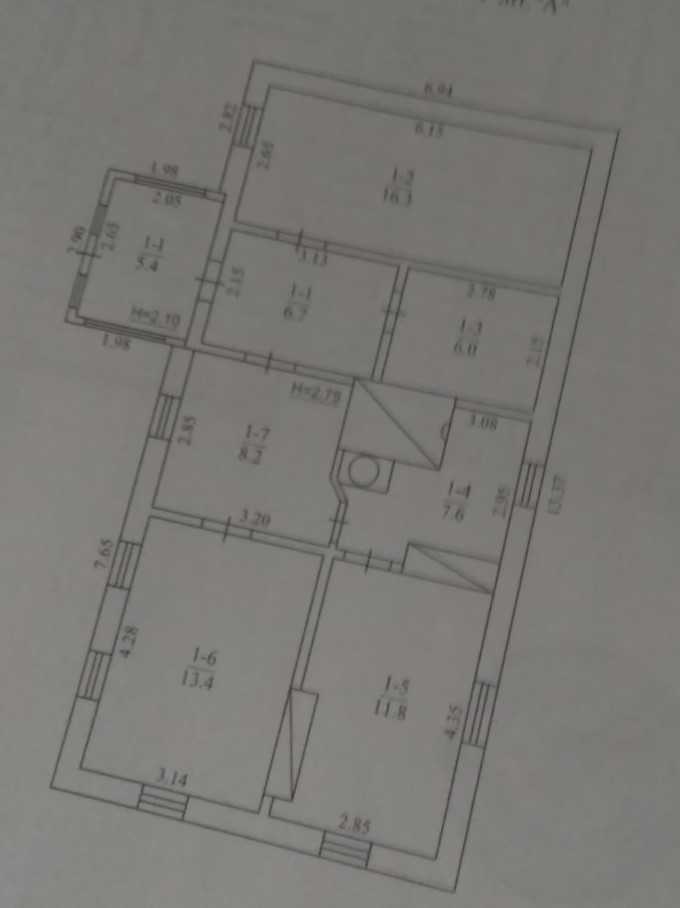 Продаж будинку 76 м², Вишнева