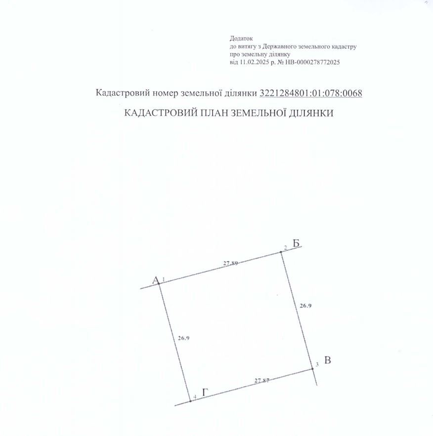 Продаж ділянки під індивідуальне житлове будівництво 7.5 соток