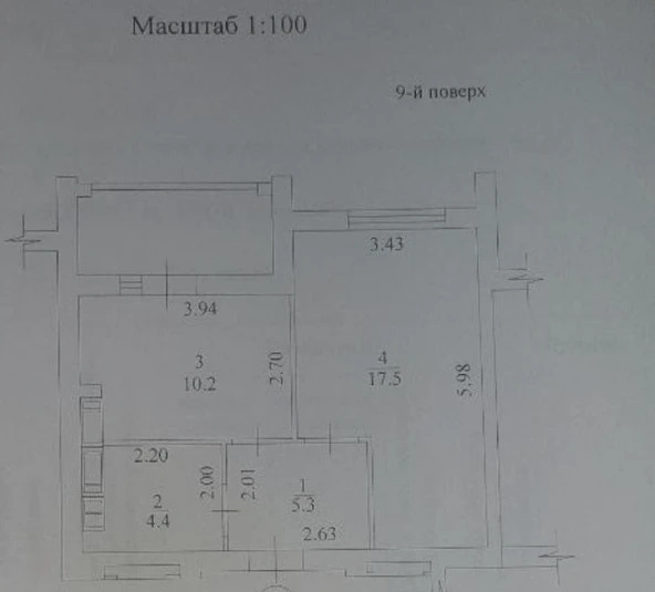 Продажа 1-комнатной квартиры 40 м²