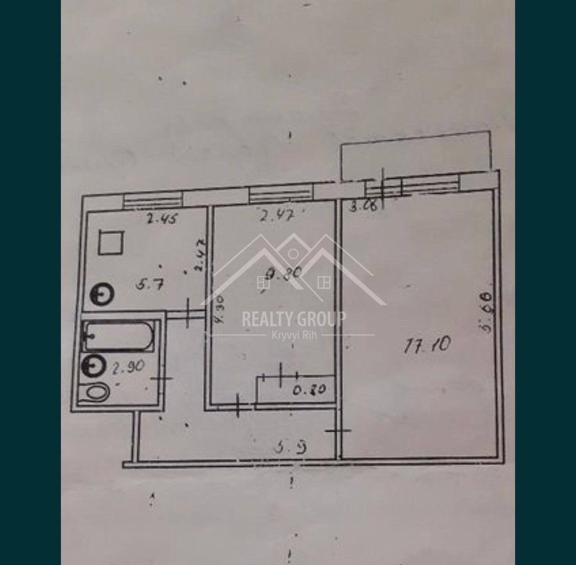 Продаж 2-кімнатної квартири 45 м², Героїв АТО вул., 78