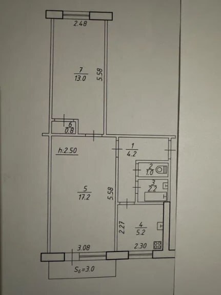 Продаж 2-кімнатної квартири 44 м², Супруна вул.