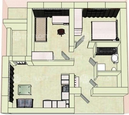 Продажа 2-комнатной квартиры 52 м²