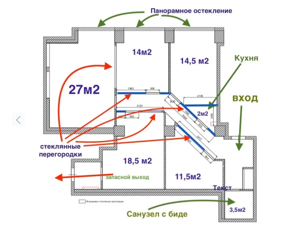 Аренда офиса 106 м², Французский бул.