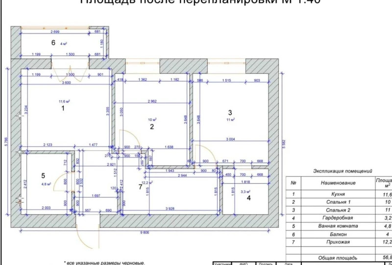 Продаж 2-кімнатної квартири 57 м²