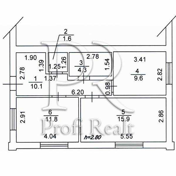 Продажа 2-комнатной квартиры 53 м², Вокзальна вулиця, 13