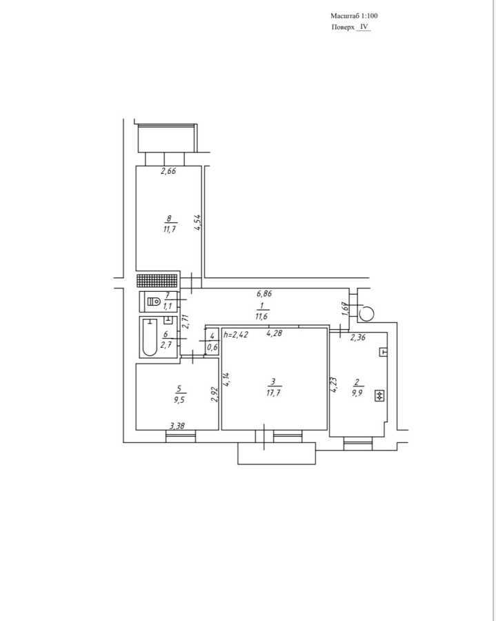 Продаж 3-кімнатної квартири 70 м², Головатого вул., 4