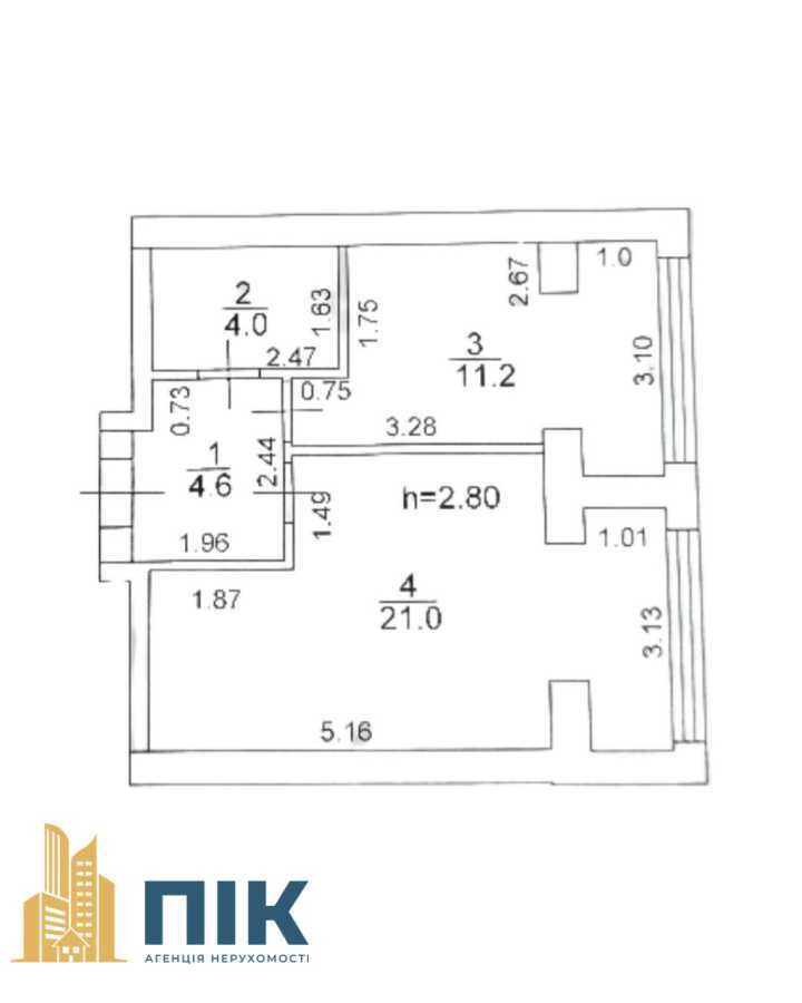 Продажа 1-комнатной квартиры 40.8 м², проулок Софиевский, 14