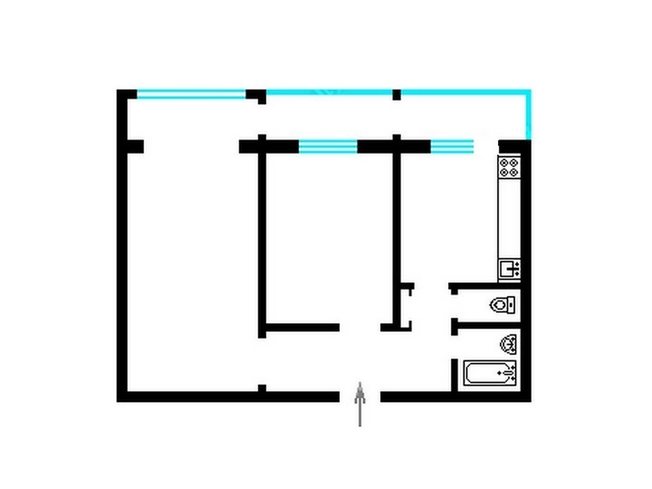 Аренда 2-комнатной квартиры 45 м², Ольжича ул., 18