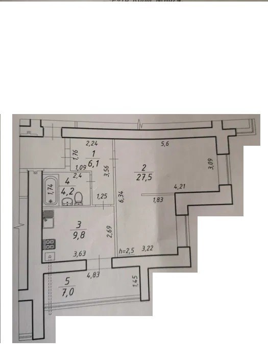 Продажа 2-комнатной квартиры 55 м², Героев Крут ул.